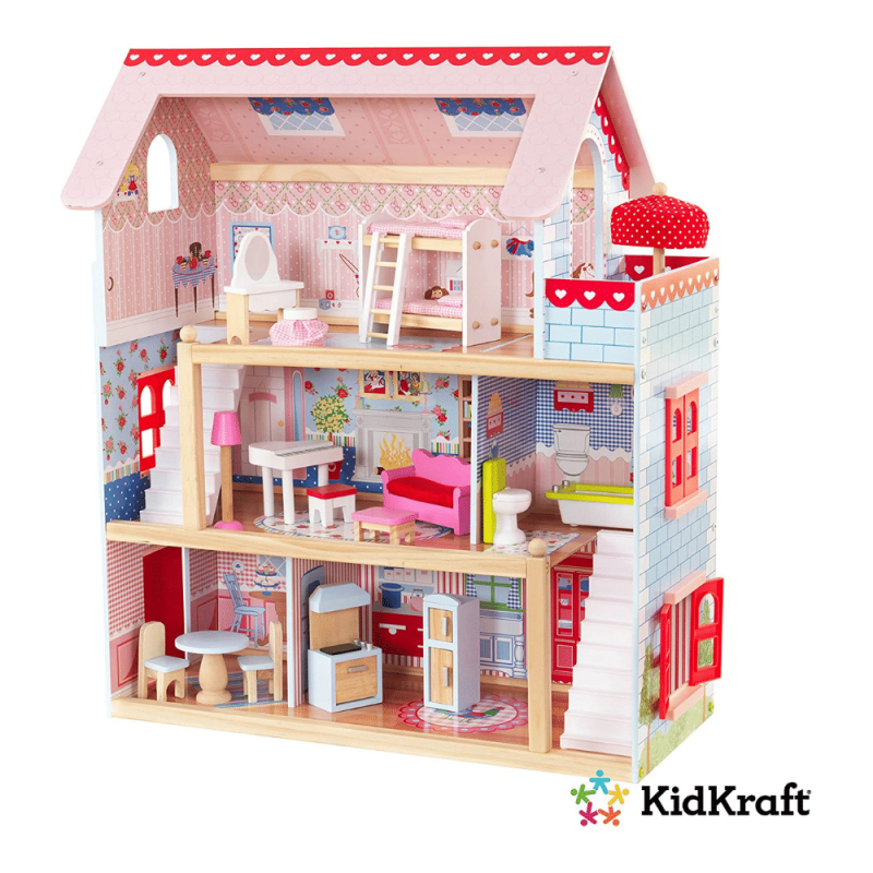 KidKraft Chelsea Doll Cottage Wooden Dollhouse