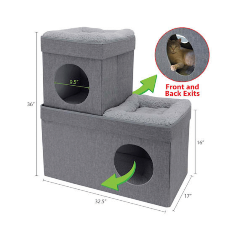 Kitty City Cozy Cave for Cats, 36" H