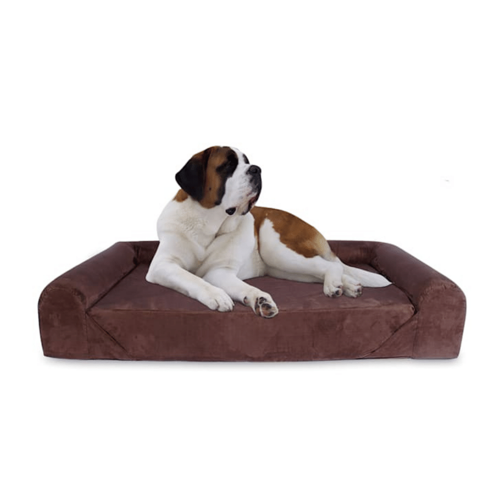 Kopeks Orthopedic Memory Foam Brown Sofa Bed for Dogs, X-Large
