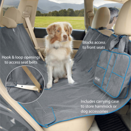 Kurgo Heather Hammock Gray Dog Car Seat Cover