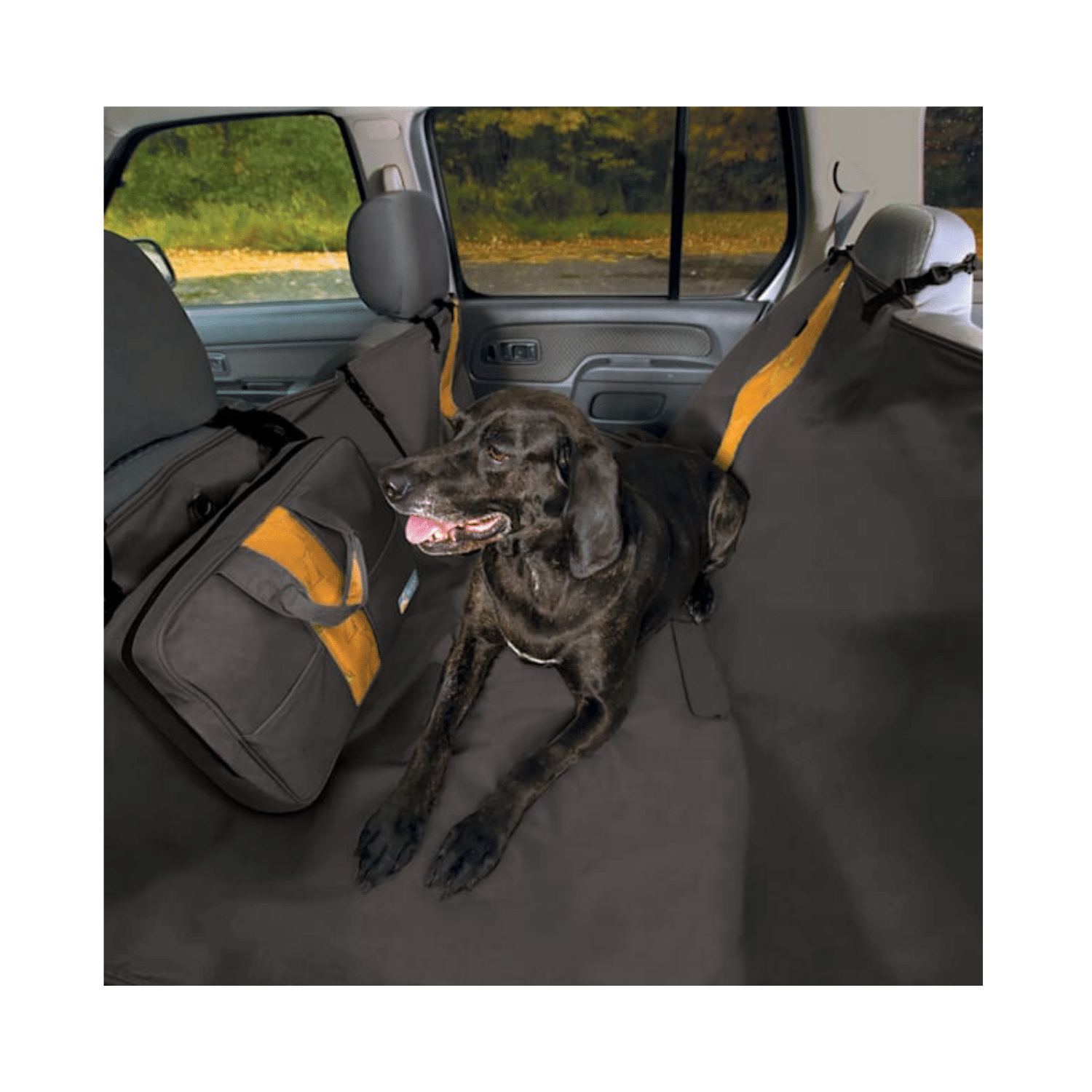 Kurgo Wander Hammock Black Dog Car Seat Cover