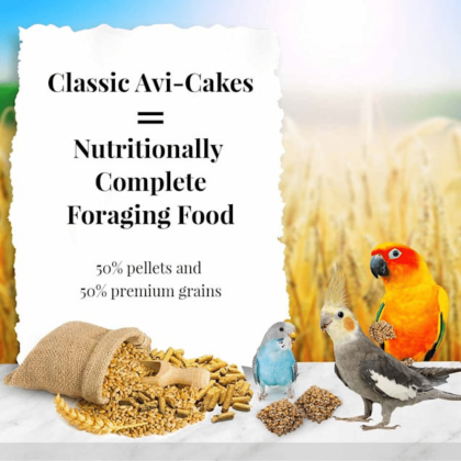 Lafeber's Original Flavor Avi-Cakes For Parakeets, Cockatiels And Conures