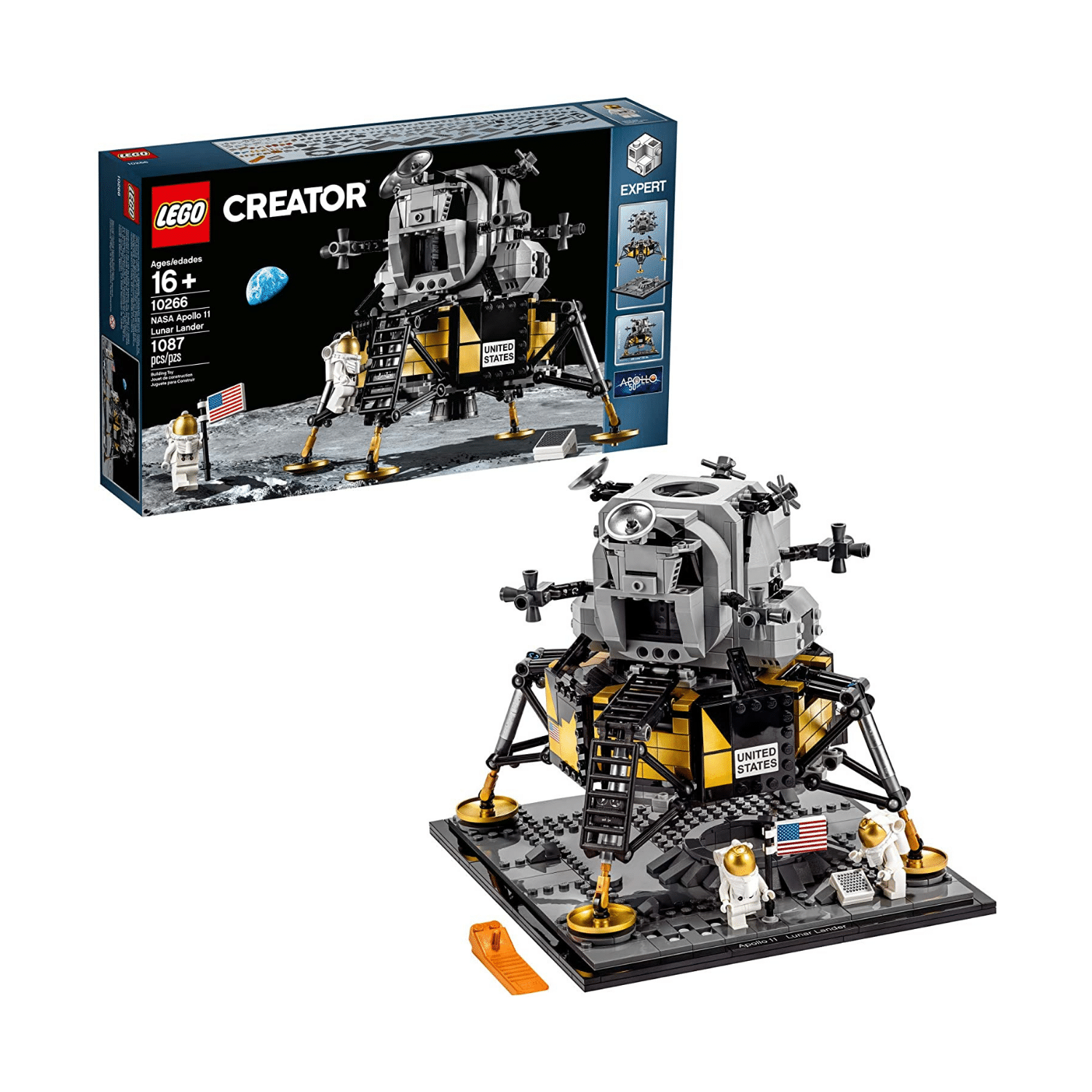 Lego Creator Expert NASA Apollo 11 Lunar Lander 10266 Building Kit New 2020 (1,087 Pieces)