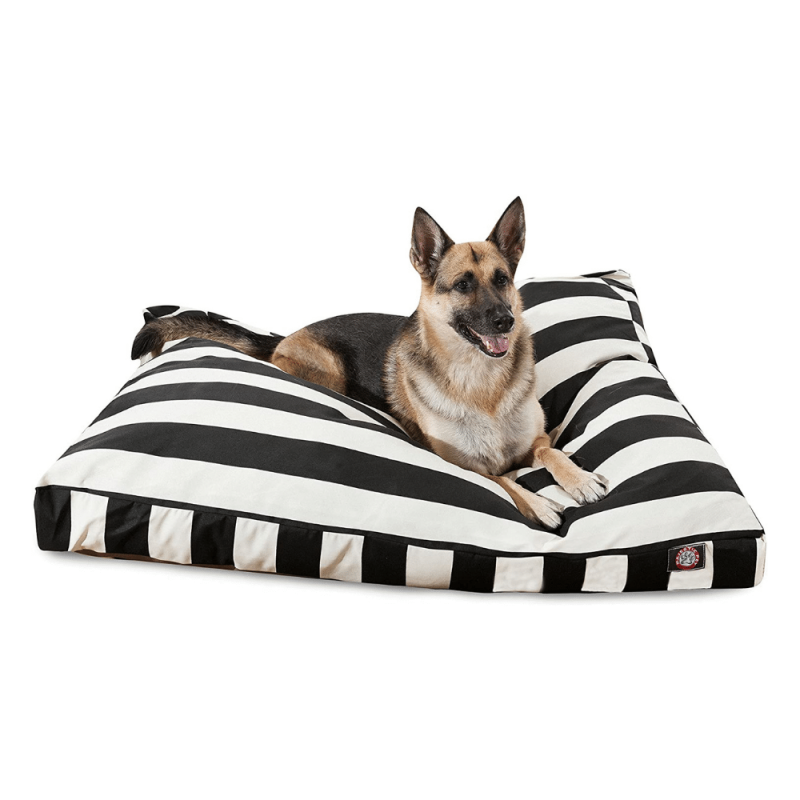 Majestic Pet Black Vertical Stripe Rectangle Pet Bed