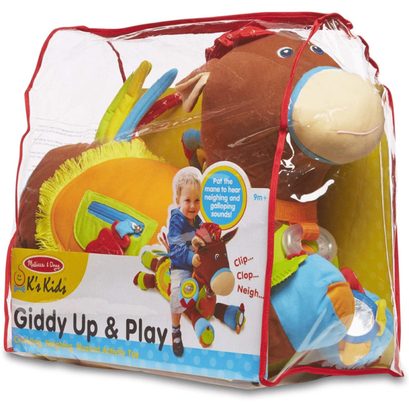 Melissa & Doug Giddy-Up and Play Baby Activity Toy, Multi-Sensory Horse