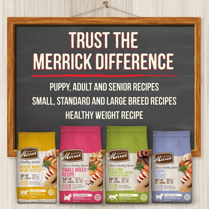Merrick Classic Healthy Grains Real Chicken & Brown Rice Recipe with Ancient Grains Dry Dog Food, 33 Pounds