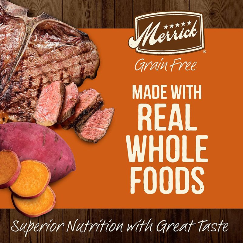 Merrick Grain Free With Real Meat Sweet Potato Dry Dog Food, 22 lbs