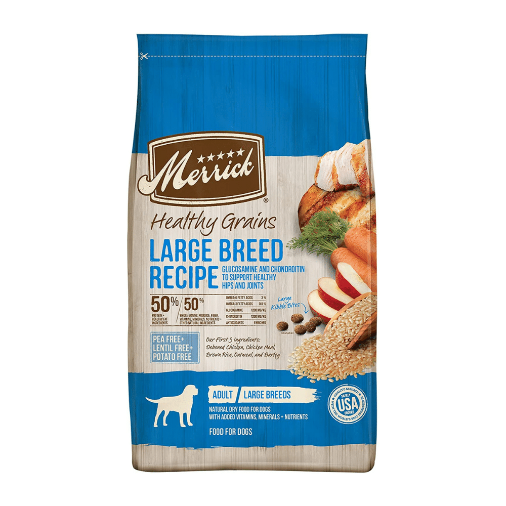 Merrick Healthy Grains Large Breed Recipe Adult Dry Dog Food, Chicken Flavor, 30 Pounds