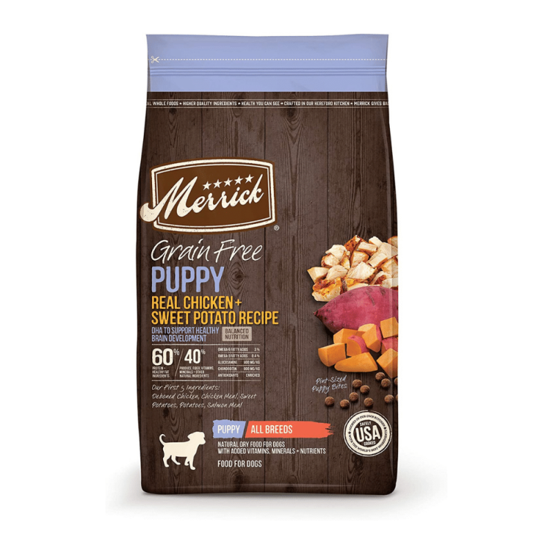 Merrick Puppy Dry Dog Food With Real Meat, Grain-Free, Chicken Flavor, 22 Pounds
