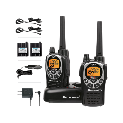 Midland 50 Channel Waterproof GMRS Two-Way Radio, Pair Pack