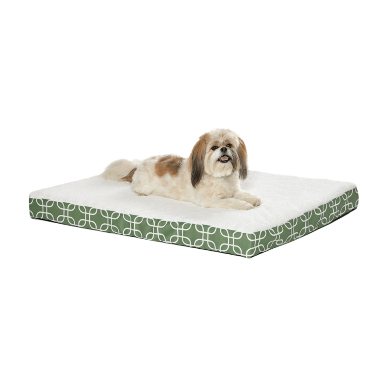 Midwest Quiet Time Defender Double Orthopedic Dog Bed with Teflon Green