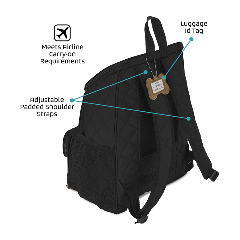Mobile Dog Gear Black Weekender Backpack