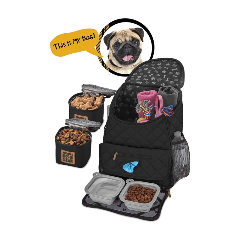 Mobile Dog Gear Black Weekender Backpack