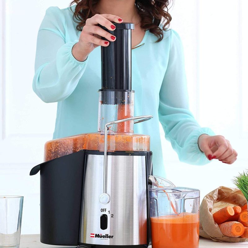 Mueller Austria Juicer Ultra 1100W Power, Wide 3" Feed Chute for Whole Fruit Vegetable
