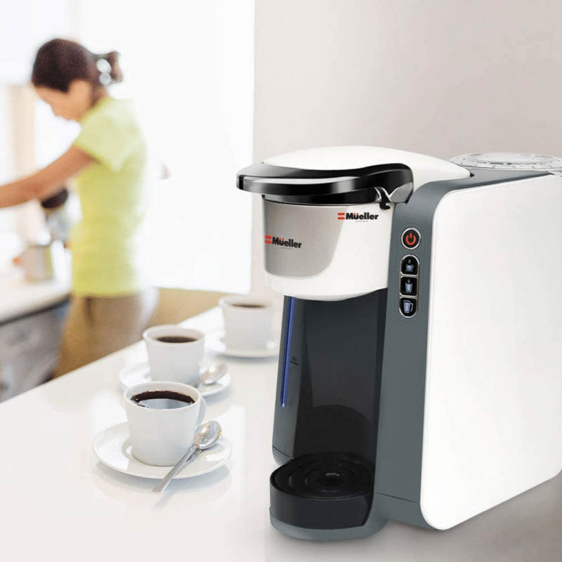 Mueller Austria Single Serve Pod Compatible Coffee Maker Machine, White