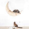 Myzoo Luna Crescent Moon Shape Wall Mounted Cat Bed