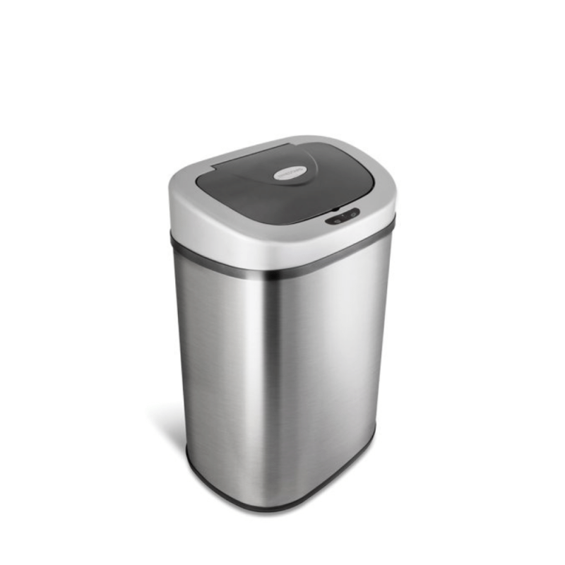 Nine Stars Motion Sensor Touchless 21.1 Gal Kitchen Garbage Can, Stainless Steel