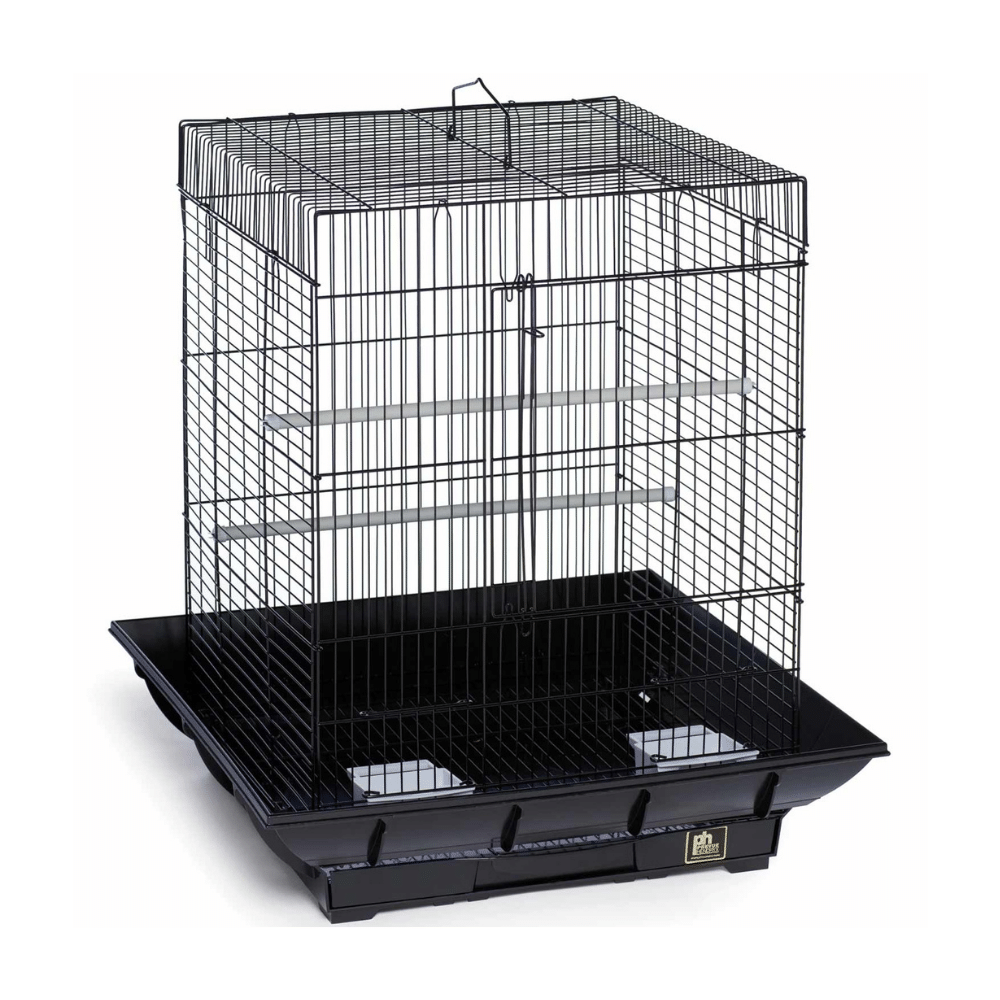 Prevue Pet Products Clean Life Series Black Bird Cage, 18" L X 18" W X 24" H