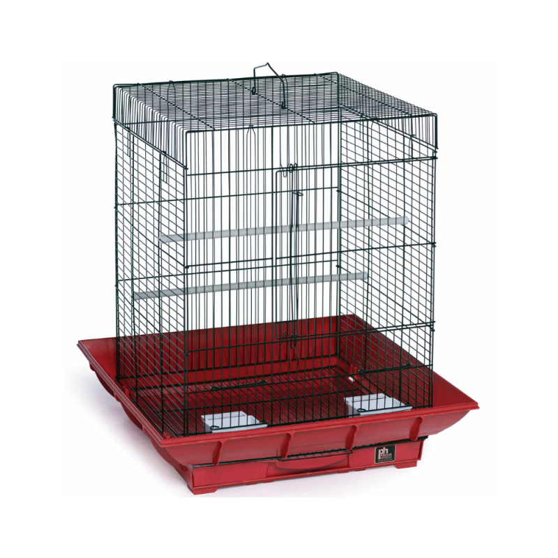 Prevue Pet Products Clean Life Series Red And Black Bird Cage