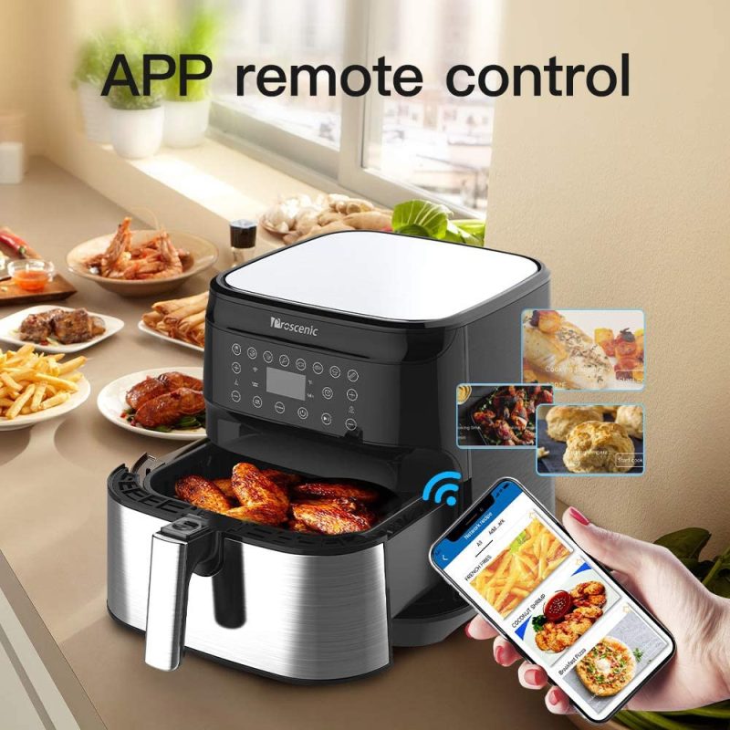 Proscenic Electric Air Fryers Oven & Oilless Cooker, 5.8Qt, 1700 Watt, App & Alexa Control