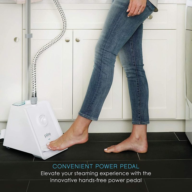 Pure Enrichment Puresteam Pro Upright Clothes Steamer With Garment Hanger And 4 Steam Levels