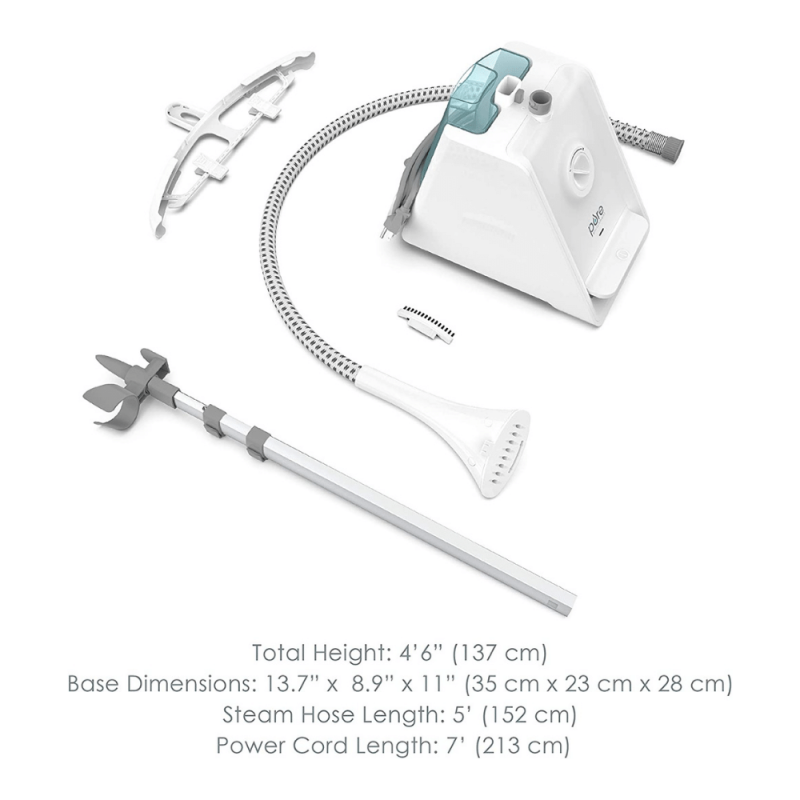 Pure Enrichment Puresteam Pro Upright Clothes Steamer With Garment Hanger And 4 Steam Levels