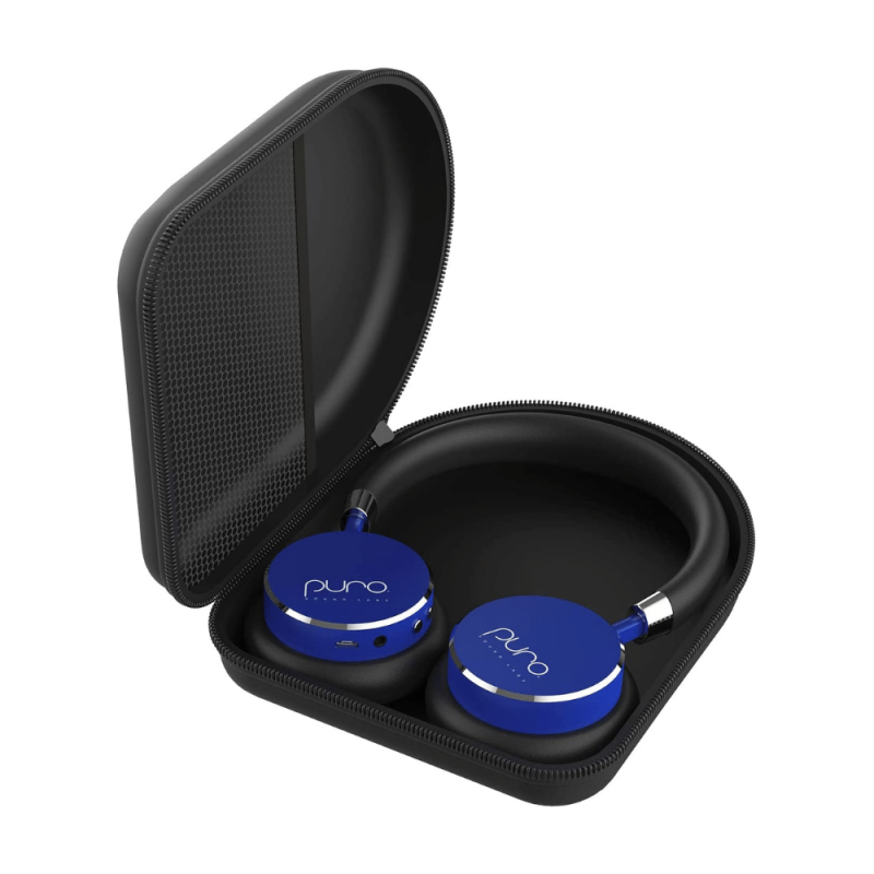 Puro Sound Labs BT2200s Volume Limited Kids’ Bluetooth Headphones, Sapphire Blue