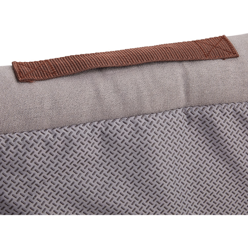 Reddy Grey Canvas Cozy & Cool-Touch Dog Bed, 28" L X 28" W, Small