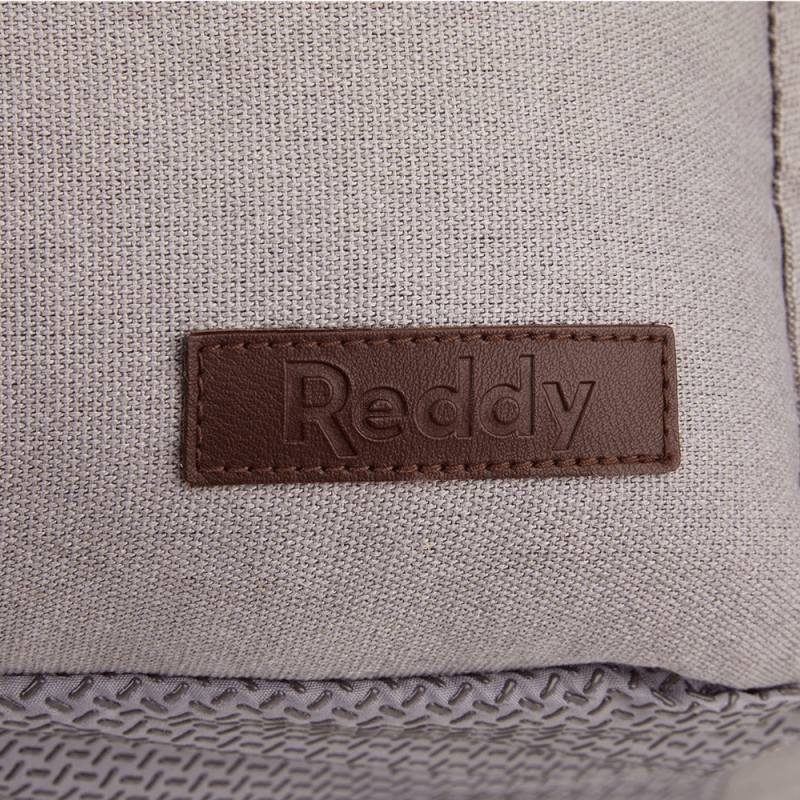 Reddy Grey Canvas Cozy & Cool-Touch Dog Bed, 28" L X 28" W, Small