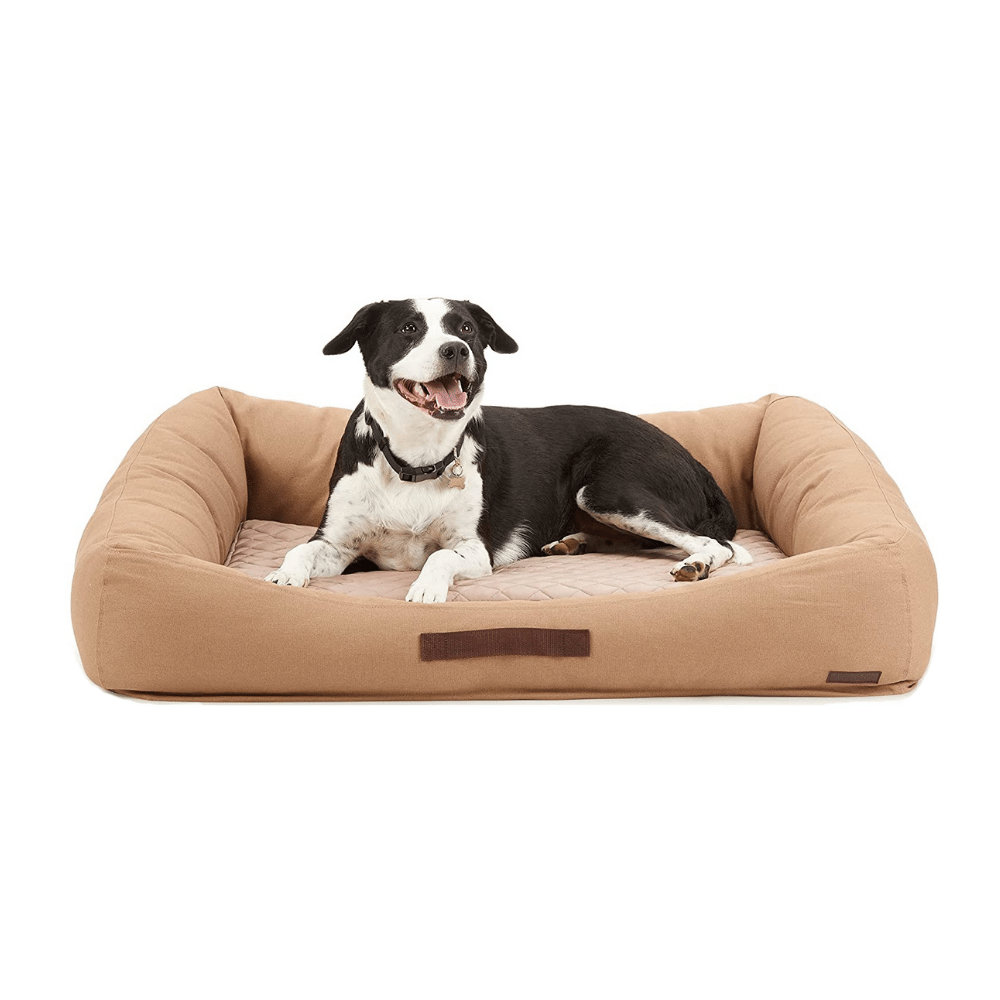 Reddy Tan Cozy and Cool Touch Dog Bed, Large