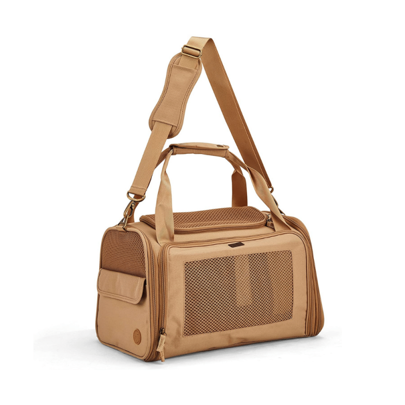 Reddy Tan Fold-Out Pet Carrier, Small