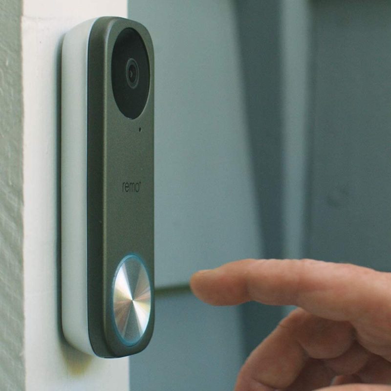 Remo+ RemoBell S Smart Wi-Fi Video Doorbell Camera with HD Video, 2-Way Talk