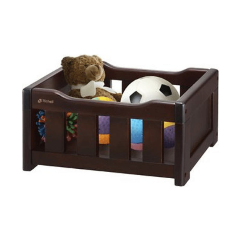 Richell Elegant Wooden Toy Box for Dogs