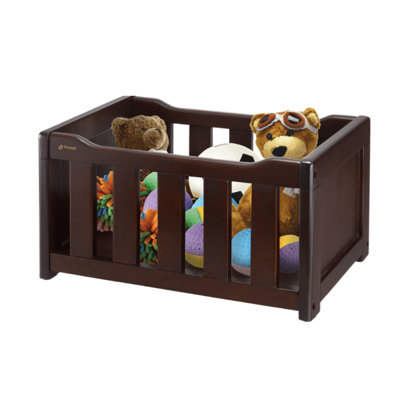 Richell Elegant Wooden Toy Box for Dogs