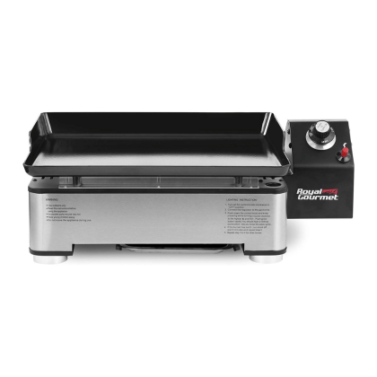 Royal Gourmet PD1202S 18-Inch Portable Table Top 1 Burner Grill, Sliver