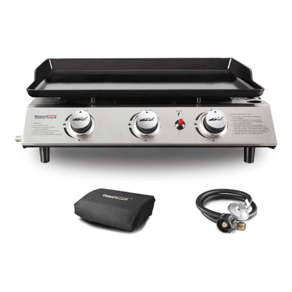 Royal Gourmet PD1300 3-Burner 26,400-BTU Portable Gas Grill Griddle, Outdoor Camping