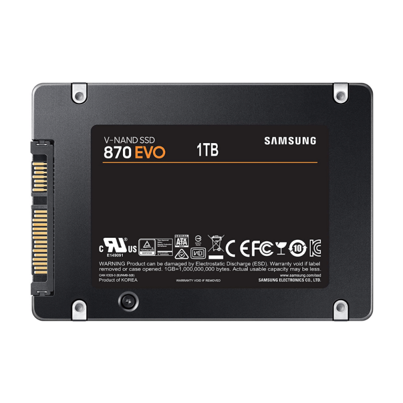 Samsung 870 EVO 1TB 2.5 Inch SATA III Internal SSD