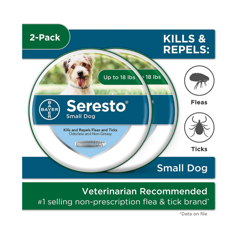 Seresto Flea And Tick Collar For Dogs, 8 Month Tick And Flea Collar For Small Dogs 2 Pack