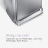 Simplehuman 45 Liter Rectangular Hands-Free Kitchen Step Trash Can With Soft-Close Lid