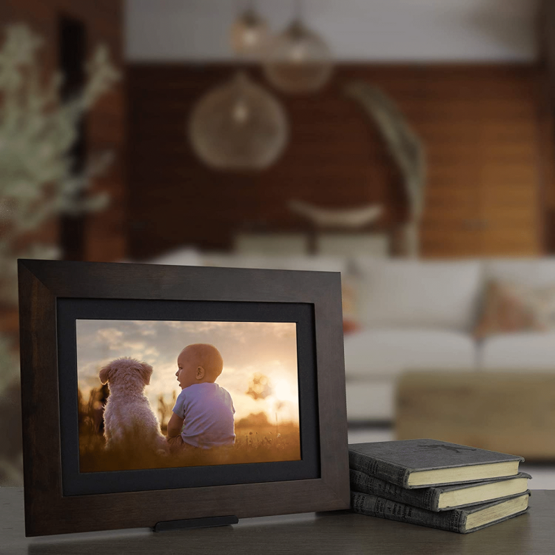 SimplySmart Home PhotoShare Friends And Family Smart Frame 10.1″, Espresso