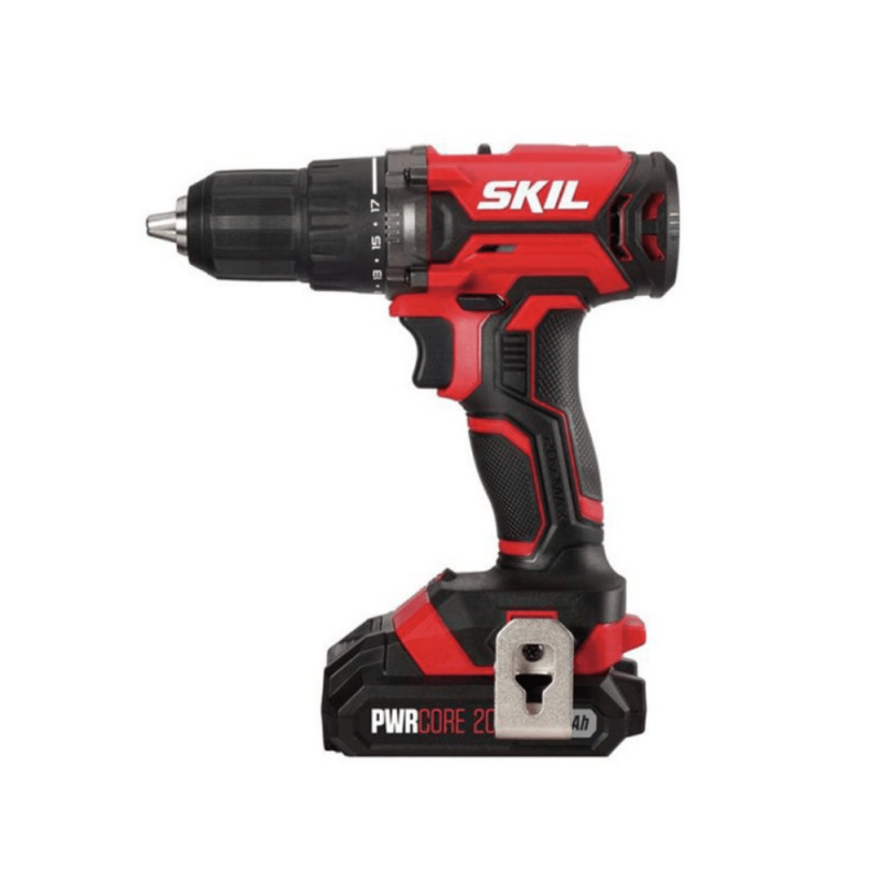 Skil Power Core 20 20V Drill Driver And Impact Driver Kit With 2.0ah Lithium Battery, Charger