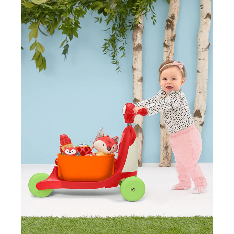 Skip Hop 3-in-1 Baby Activity Push Walker to Toddler Scooter