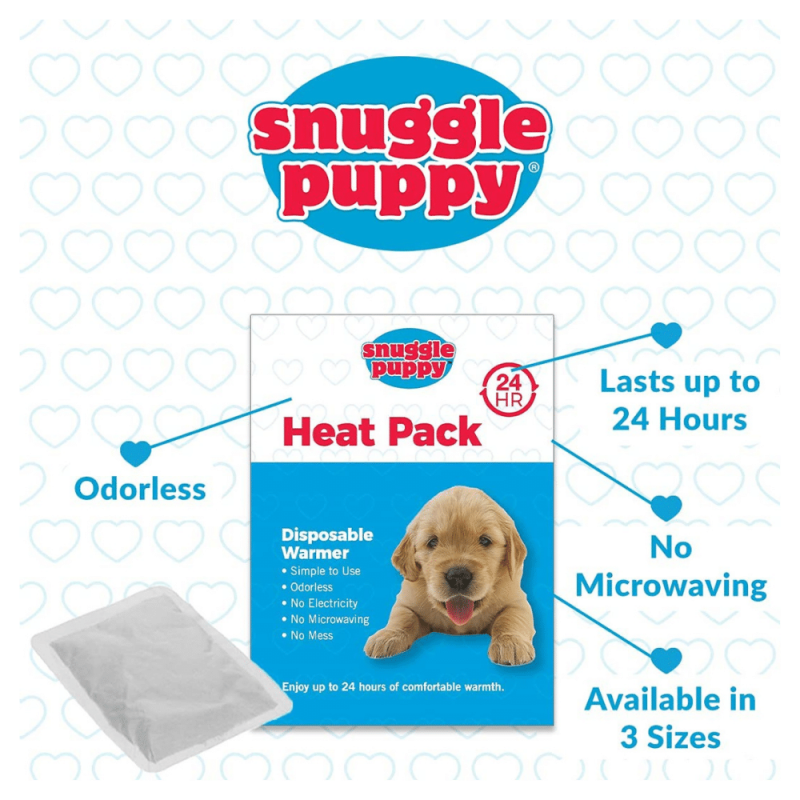 SmartPetLove Snuggle Puppy Heartbeat Stuffed Toy, New Puppy Starter Kit (Pink)