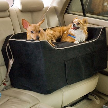 Snoozer Black Luxury Lookout II Double Dog Car Seat