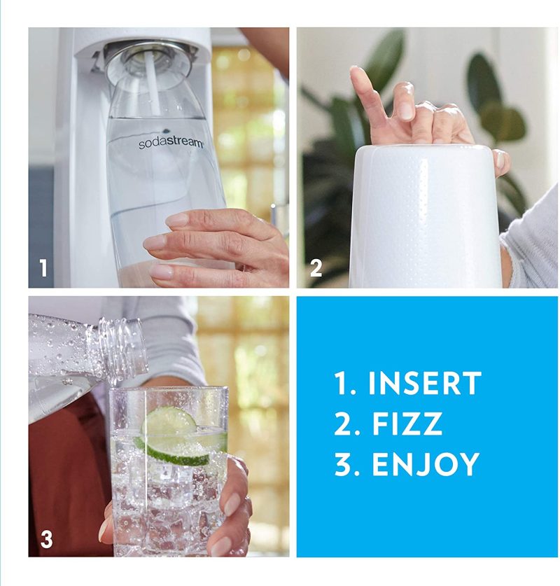 SodaStream One Touch Electric Sparkling Water Maker Kit