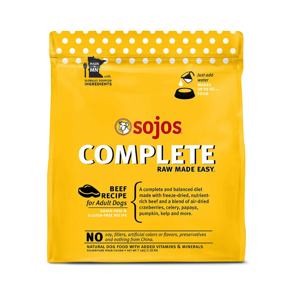 Sojos Complete Beef Recipe Dried Raw Dog Food, 7 Pounds