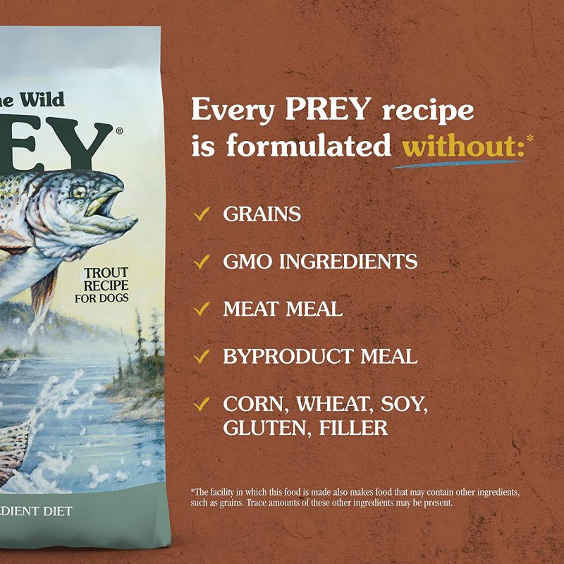 Taste of the Wild Prey High Protein Limited Ingredient Premium Dry Dog Food, 25 Pounds