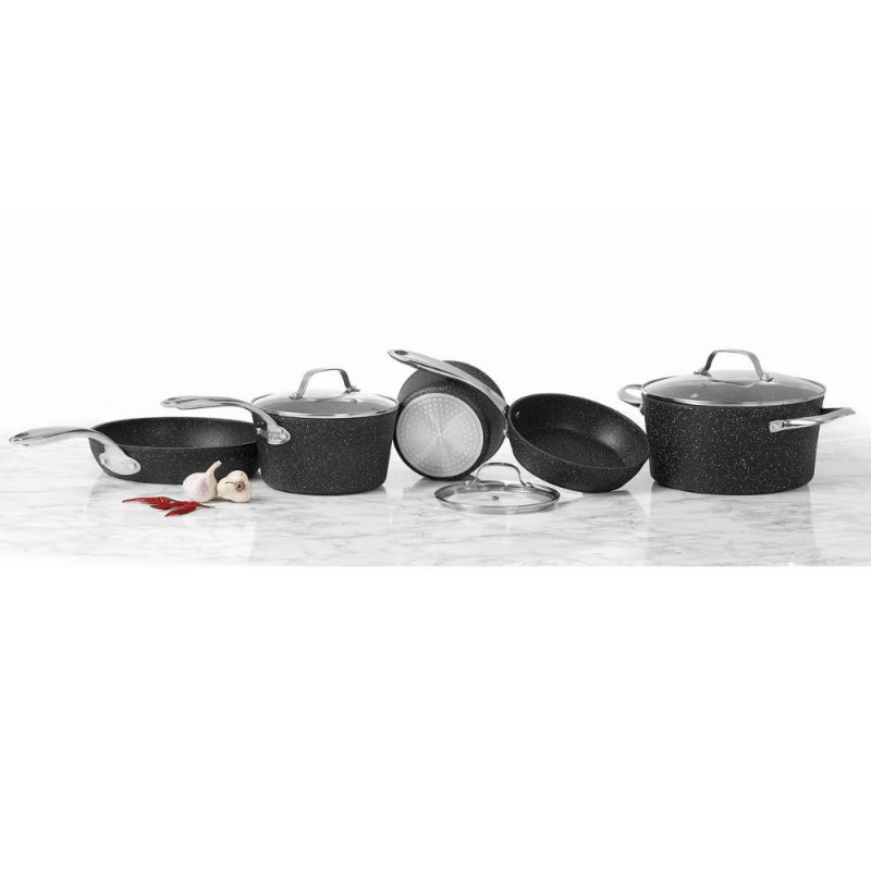 The Rock by Starfrit 8-Piece Cookware Set