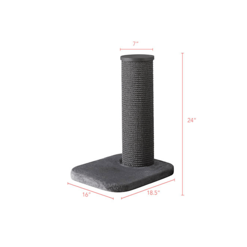 Two by Two Maple 1 Level Grey Cat Tree