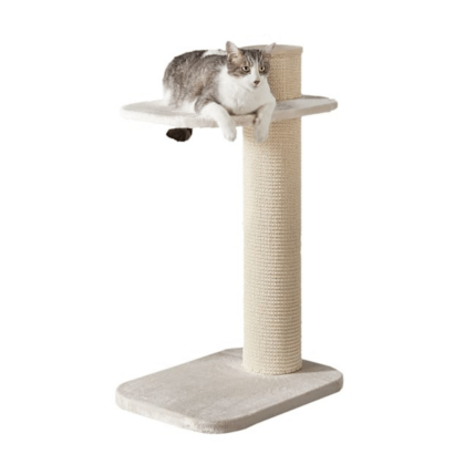 Two by Two Maple 2 Level Beige Cat Tree